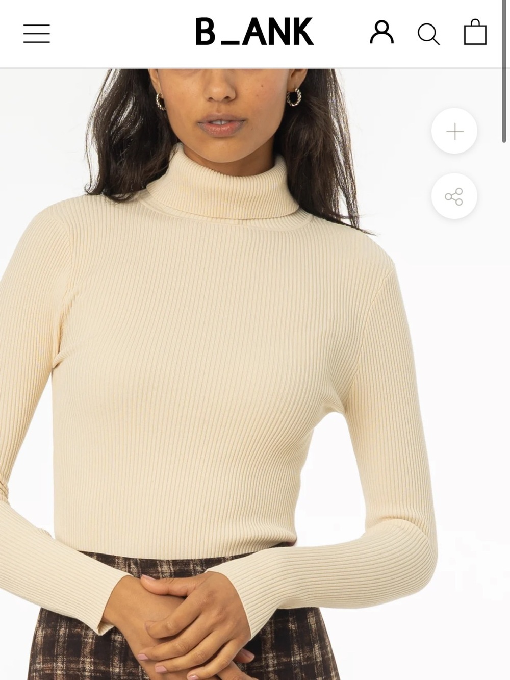 Dress blank turtle neck